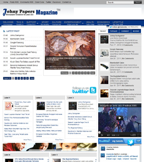 Johny Papers Magazine Blogger Template