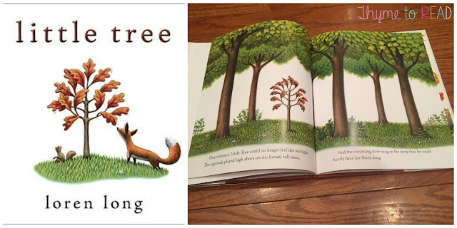 Little Tree by Loren Long mentor text lesson to support understanding theme