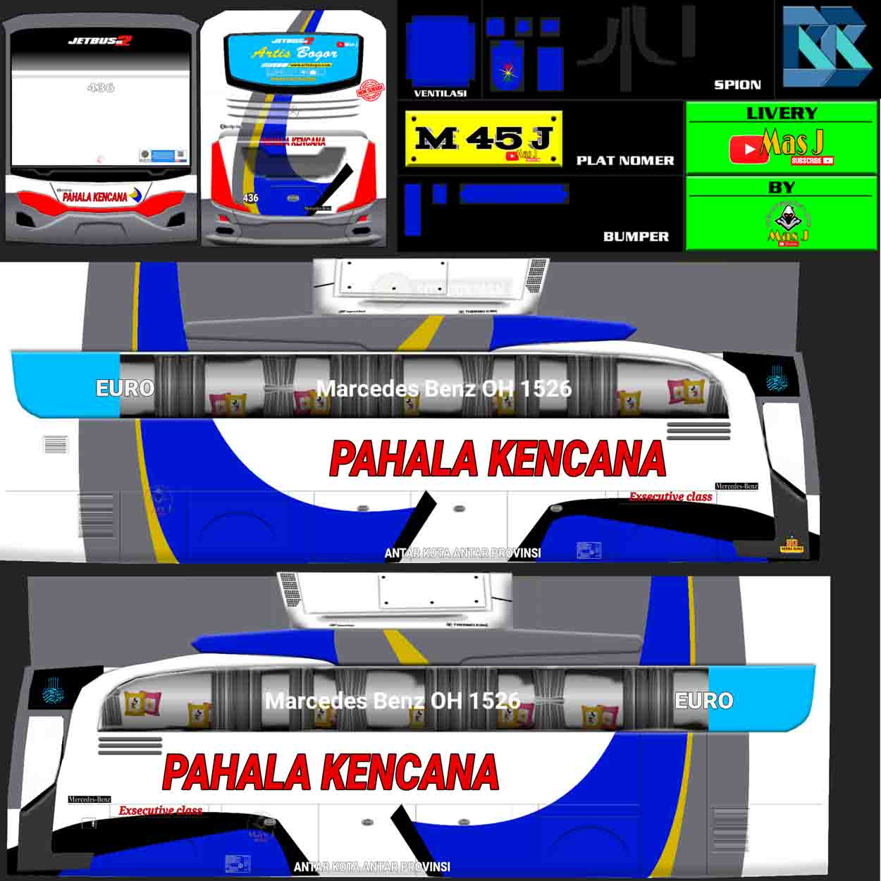 livery bus hd pahala kencana