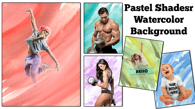 Pastel Shadesr Watercolor Background !! Photo Editing Background