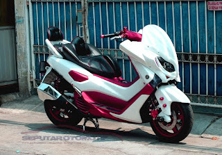 modifikasi yamaha nmax warna putih