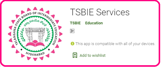 TSBIE Services App for Telangana Inter Results Install Now TSBIE Services AppTo Check Intermediate Results 2020