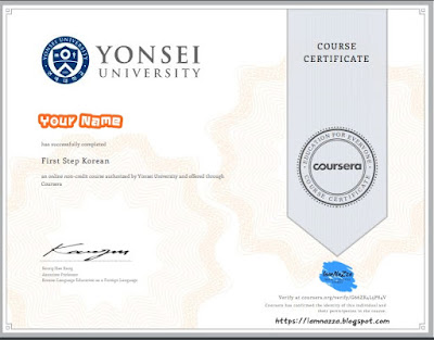 เรียนภาษาเกาหลีเบื้องต้นแบบออนไลน์กันเถอะ ฟรี!  First Step Korean by Yonsei University - Coursera