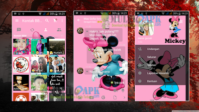 BBM Mod Minnie Mouse Theme v2.13.0.26 APK