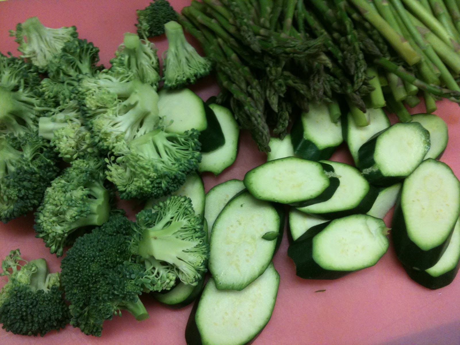 ... zucchini and broccoli was enough with the russet potato fries and fish