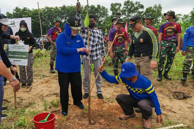 Tanam Jati Emas, Wagub Marlin : Kota Kita Harus Hijau dan Indah