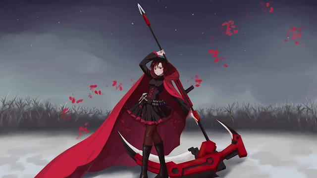 Rwby Anime, Ruby Rose, Vestido Vermelho