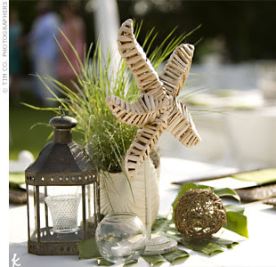 Beach Wedding Table Decor