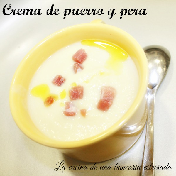 Receta de crema de puerro y pera