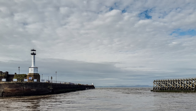 Photo of leaving Maryport basin and heading out into the Solway Firth