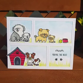 Sunny Studio Stamps: Puppy Parents Customer Card by Nic