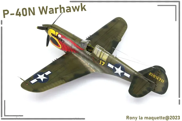 Maquette du P-40N Warhawk d'Hasegawa au 1/48.