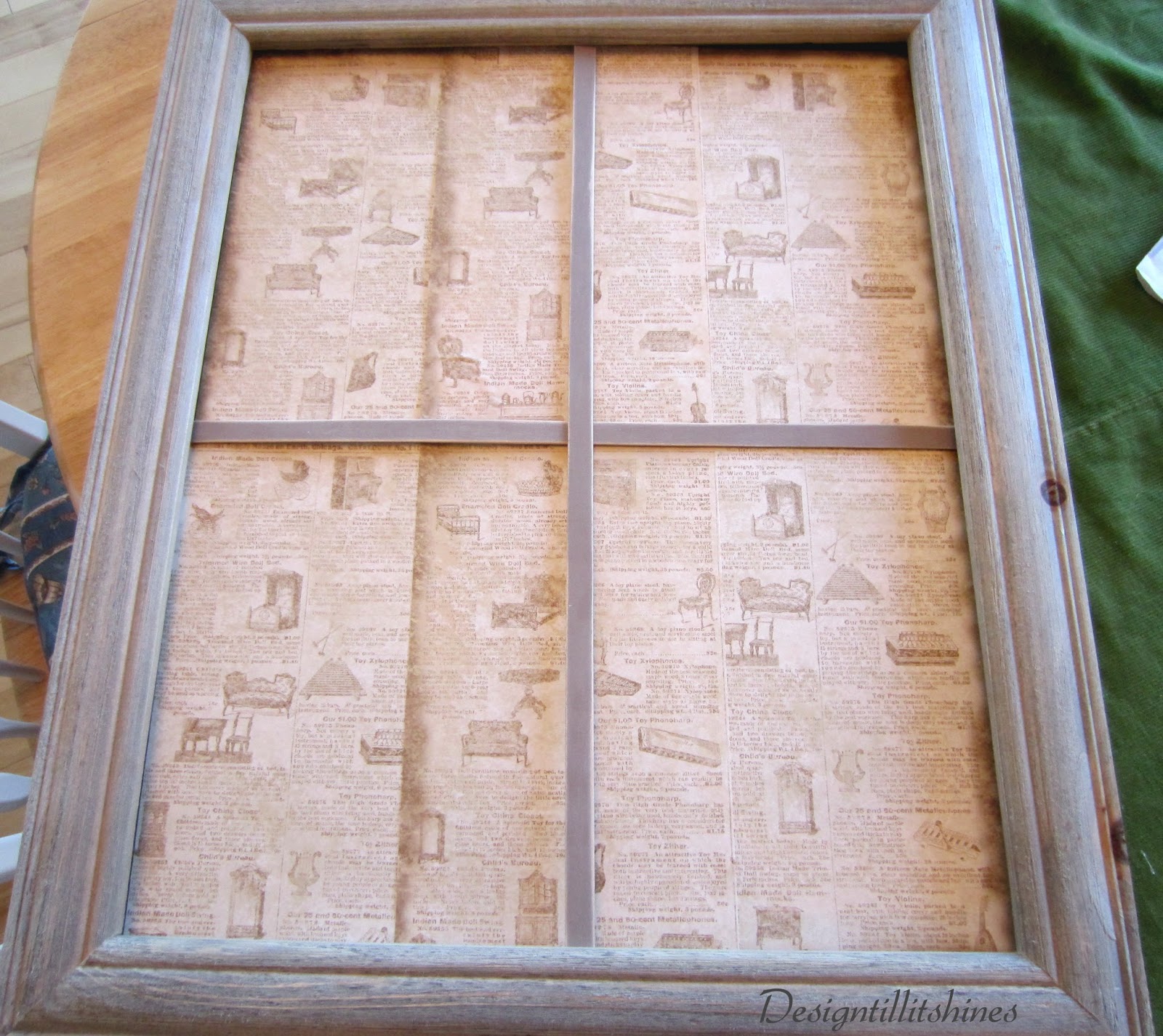 Barn wood frame & old family photos