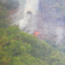 Un incendio consume en este momento las lomas de Villa Altagracia