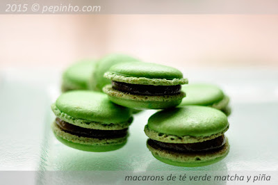 Macarons de té verde (y piña)