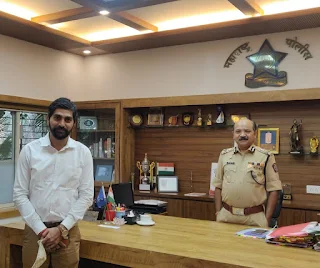 पुलिस आयुक्त बिपिन कुमार सिंह का अभिनंदन | #NayaSaberaNetwork