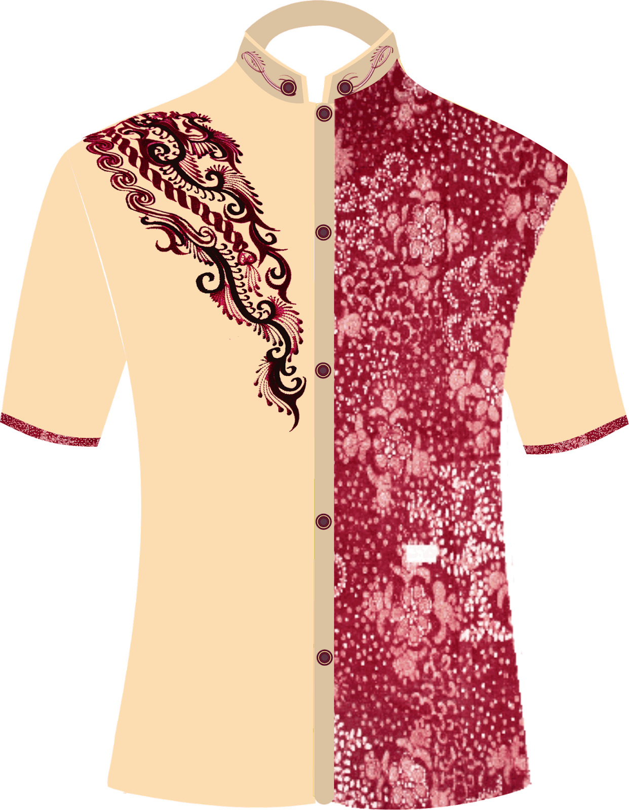 Photo Desain  Kemeja  Batik  Cdr Kerabatdesain