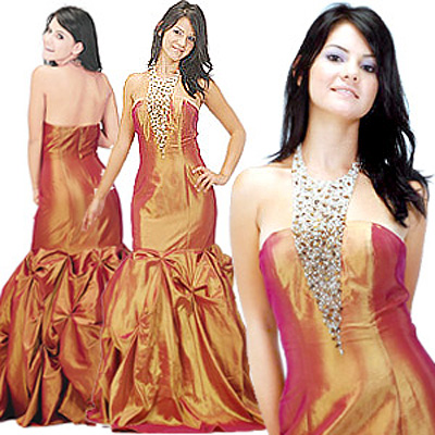 simple silk wedding dress