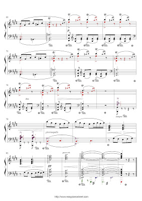 Partitura de piano gratis de Edvard Grieg: Peer Gynt, Morning, (Op.46, Suite No.1)
