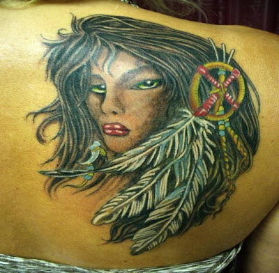 Feather tattoos  most commonly Native American designs