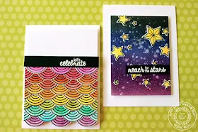 Sunny Studio Stamps: Everyday Stars & Stripes Encouragement and Celebration Cards by Eloise Blue.