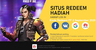 Kode Redeem FF 2 September 2020