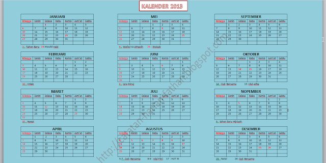 kalender 2013