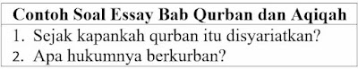 Contoh Soal Essay Qurban (Kurban) dan Aqiqah Kelas 10 Semester 1 dan Jawabannya