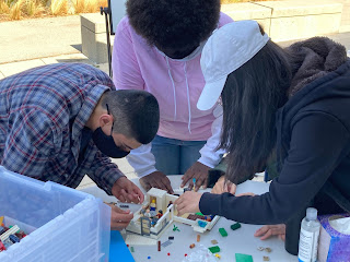 Student Ambassadors develop a design to showcase their vision for deeper learning at the Hub.