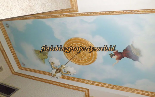 cat motif awan jombang, jasa pengecatan plafon motif awan di jombang, tukang cat motif awan jombang