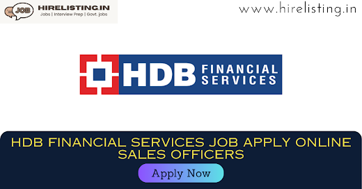 HDB Financial Services Job Apply Online logo