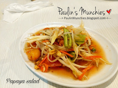 Paulin's Muchies - Bangkok: Hung Sen at Central World Plaza - Papaya salad