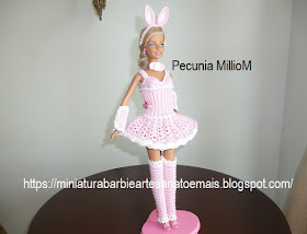 Barbie Com Roupa de Coelhinha da Páscoa Em Crochê Por Pecunia MillioM 1