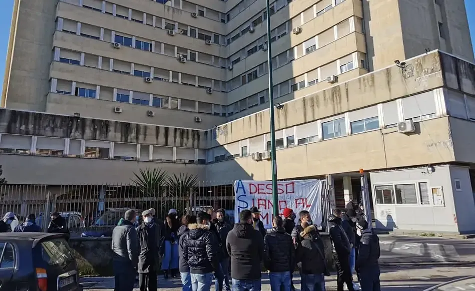 Manifestazione a Scampia