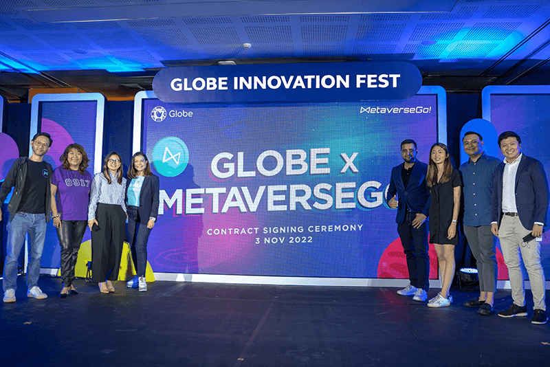 Globe and MetaverseGo team