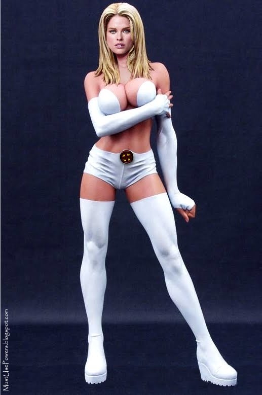 tahyna tozzi as emma frost. At least she got to keep the