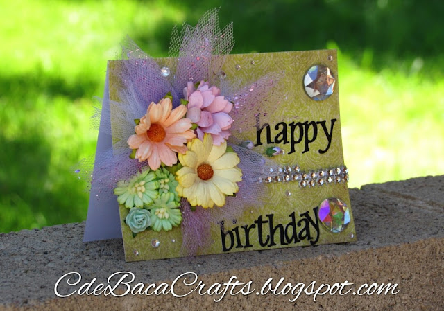 Happy Birthday Tulle_CdeBacaCraftsCard