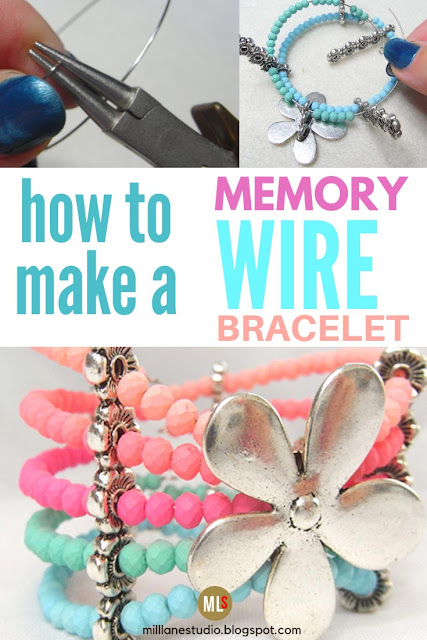 How to make a memory wire bracelet inspiration sheet.