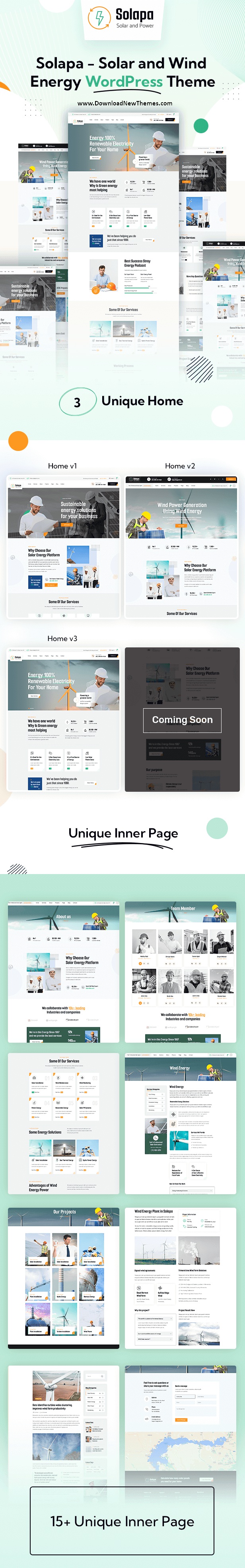 Solapa - Solar and Wind Energy WordPress Theme Review