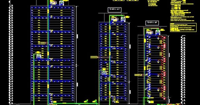 Skematik Air Bersih Bangunan Gedung File Dwg Kaula Ngora 