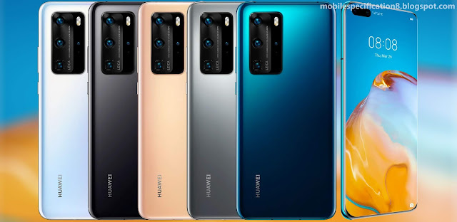 Huawei P40 Pro Specification - P40 Pro comes in Black, Blush Gold, Deep Sea Blue, Ice White and Silver Frost colors, HUAWEI Kirin 990 5G, Measures 158.2 * 72.6 * 8.95 mm, Weight 209 grams, Super cool system, IP68 Splash, Water, Dust Resistant and more information.