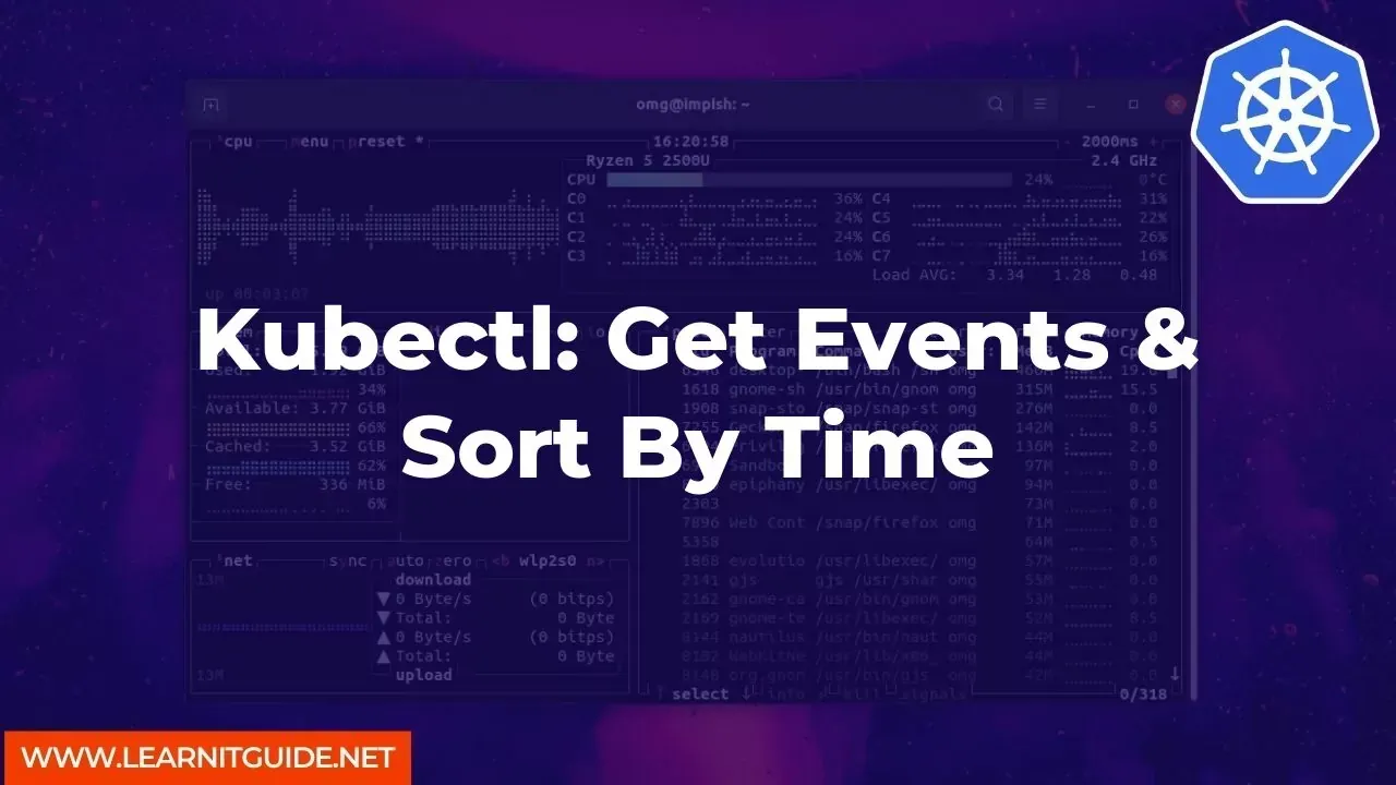 Kubectl Get Events alt=