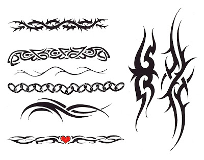 tribal arm tattoos. Bicep Tribal Armband Tattoo