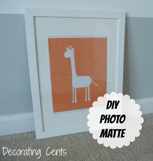 diy photo matte