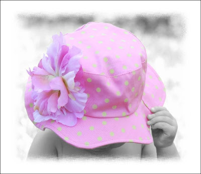 sun hats for babies. These handmade flower sun hats