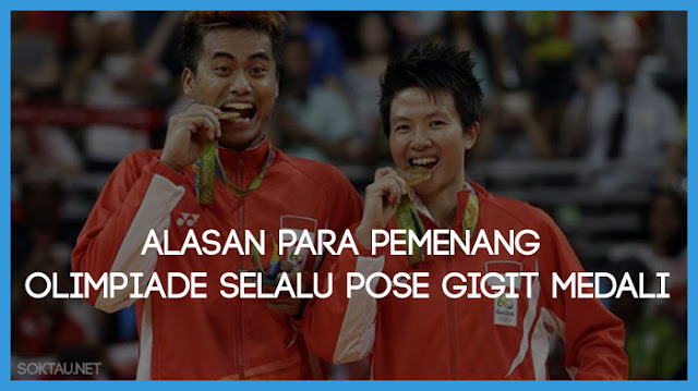 Alasan Para Pemenang Olimpiade Selalu Pose Gigit Medali