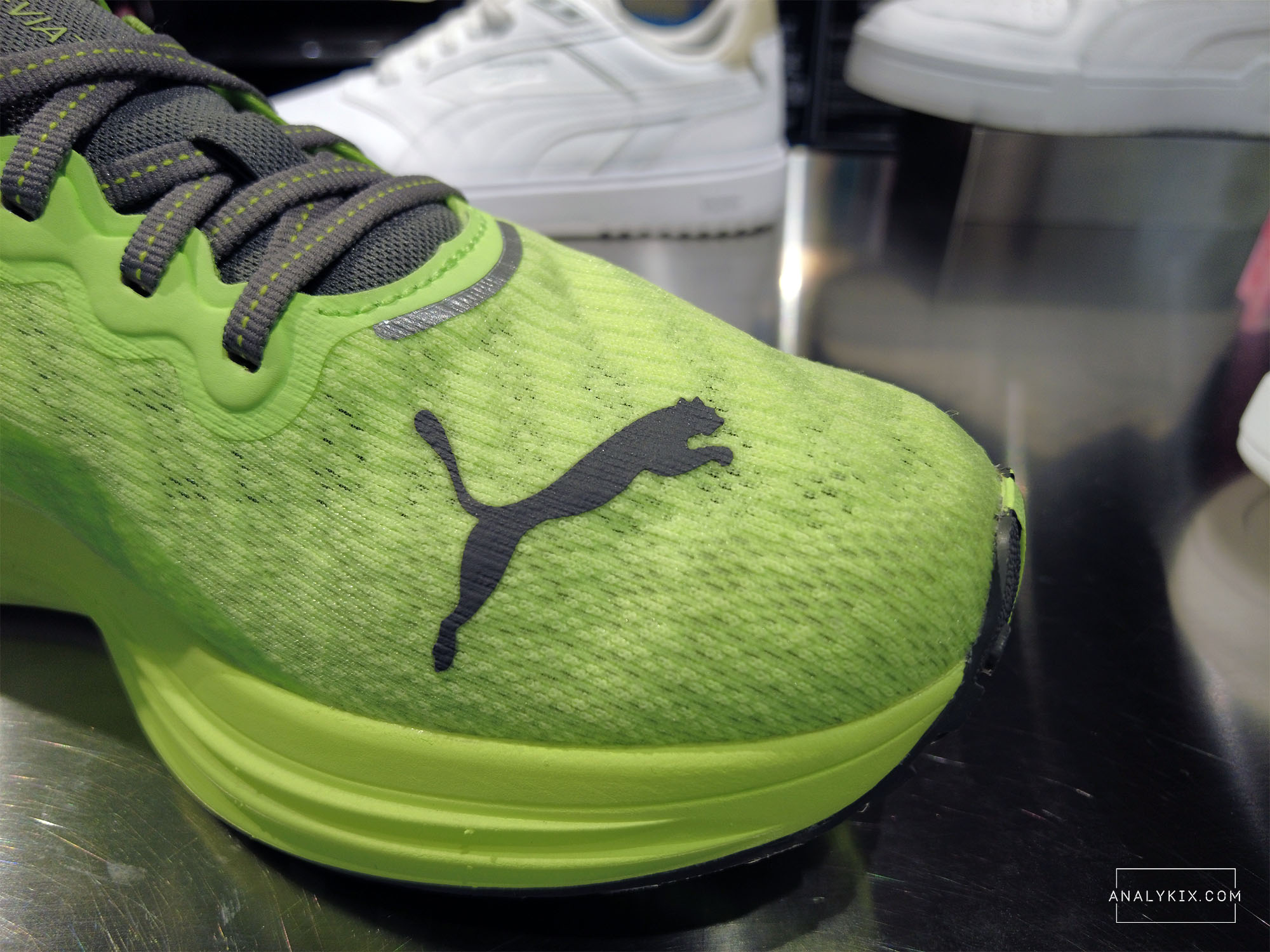 Puma branding in forefoot