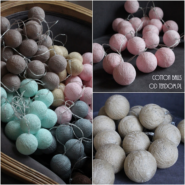 Cotton Balls - światełka na choinkę