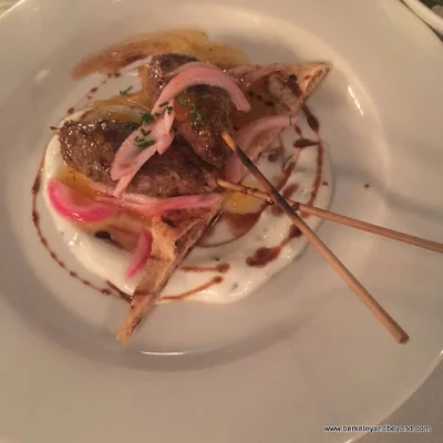 Indian-style ground-lamb appetizer at Noah's Restaurant & Lounge in Charleston, West Virginia