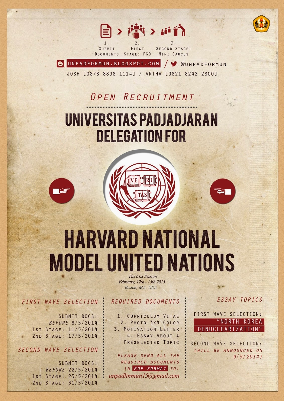  Universitas Padjadjaran  for Model United Nations ARE YOU 